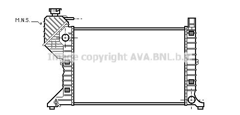 AVA QUALITY COOLING Радиатор, охлаждение двигателя MS2181